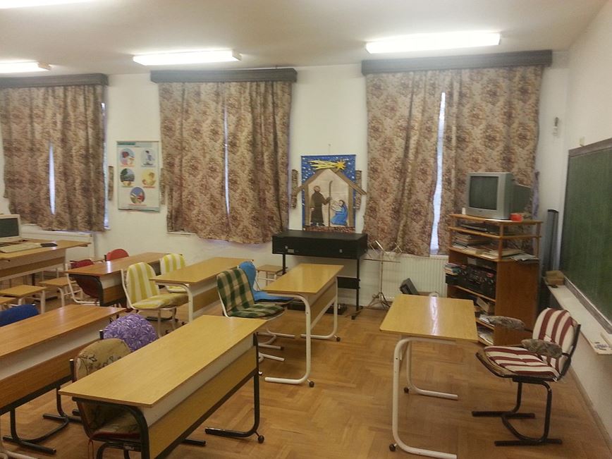 Rumunsko - Český Banát - třída ve svatohelenské škole